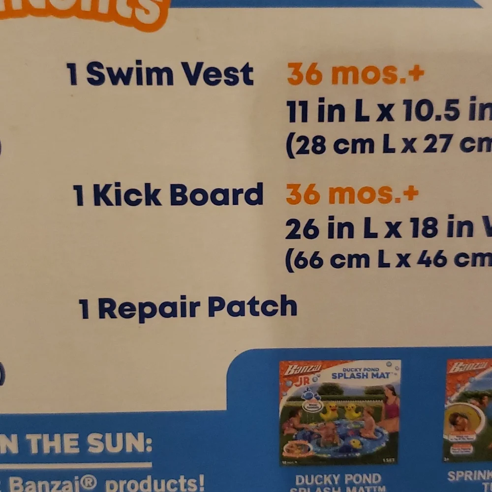Banzai Jr. 5 piece swim set